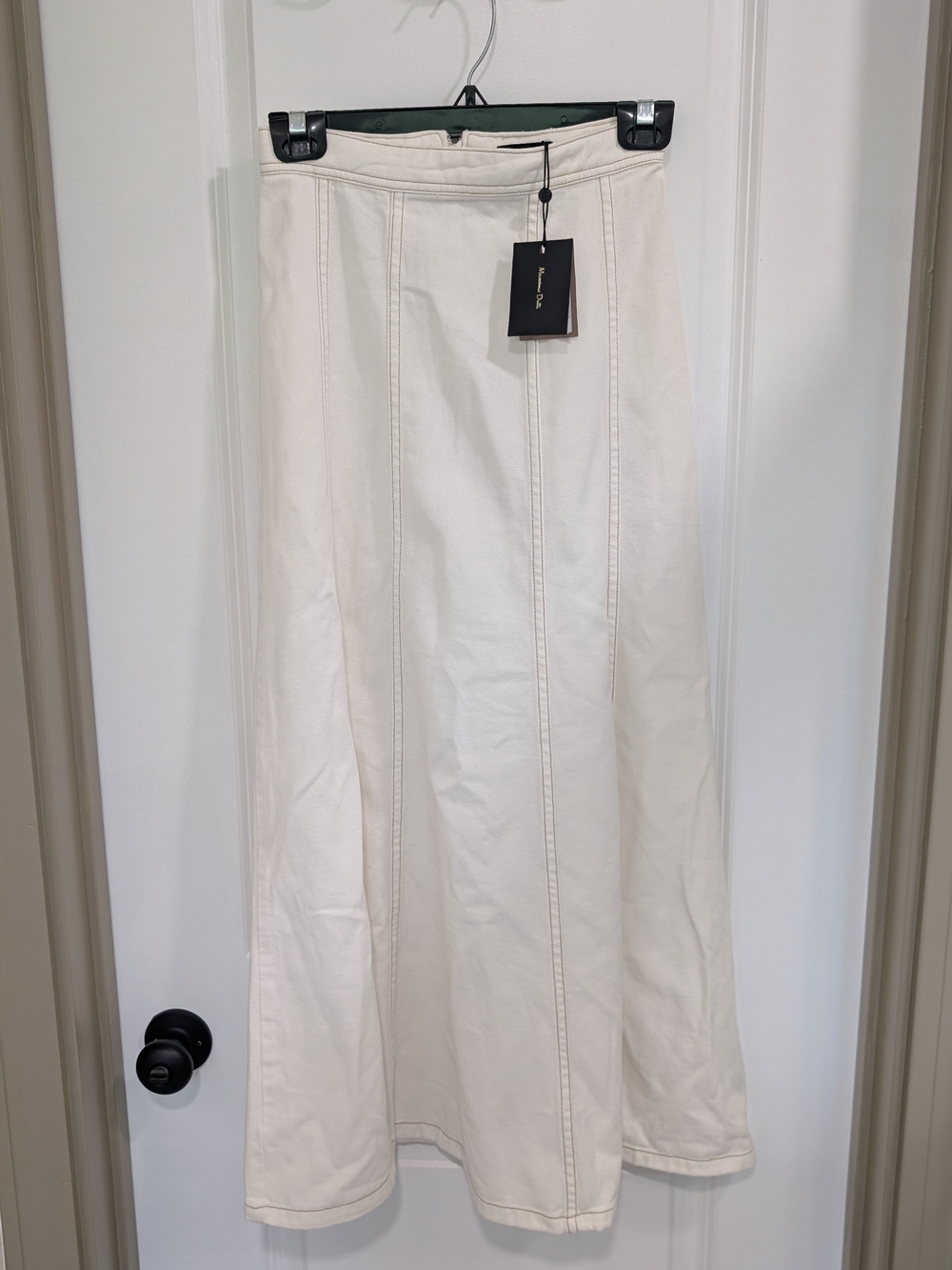 Massimo Dutti Cream Maxi Skirt